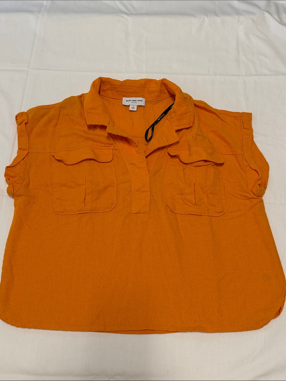 Marc New York Orange Short-Sleeve Shirt